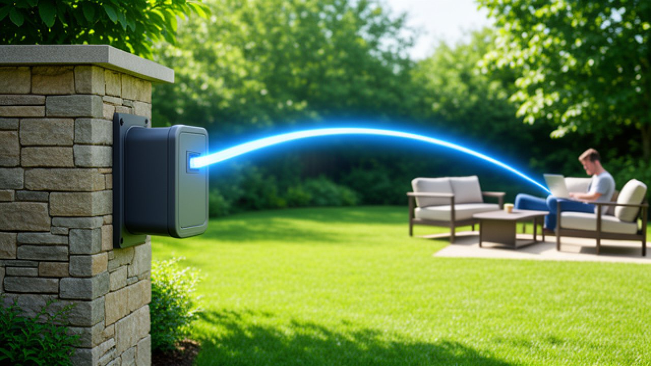 Répéteur WiFi extérieur : étendre son réseau au jardin sans perdre en fiabilité